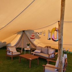 Lou's Tent stretchtent tuinfeest